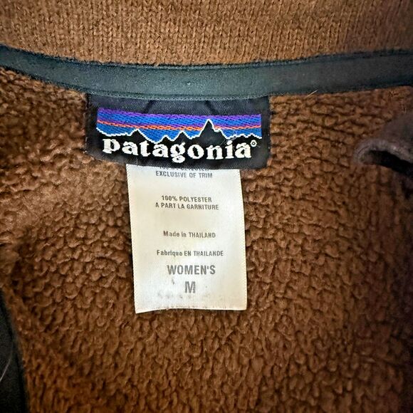 Patagonia Better Sweater Fleece Jacket Womens Medium Brown Full Zip - Picture 6 of 6